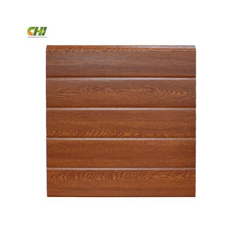 9X7 Insulated PVC Wood Grain Corrugated Overhead Door Panel Lightweight ...