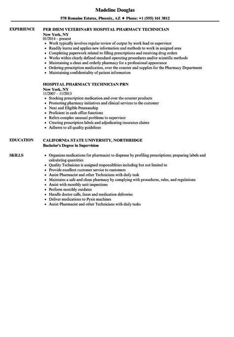 Resume for Pharmacy Tech Adorable Hospital Pharmacy Technician Resume Samples Of 30 Stylish R ...