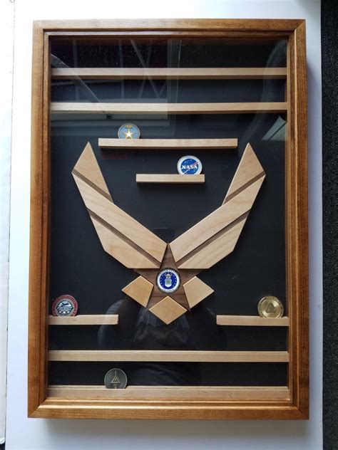 Air Force Challenge Coin Display Case Military Retirement | Etsy | Challenge coin display ...