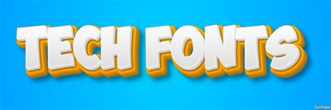 Tech Fonts Text Effect and Logo Design Font