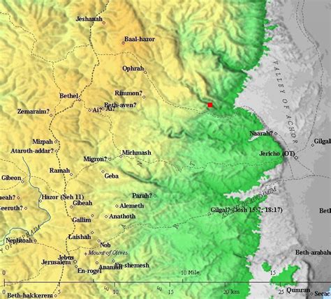 Valley Of Achor Map