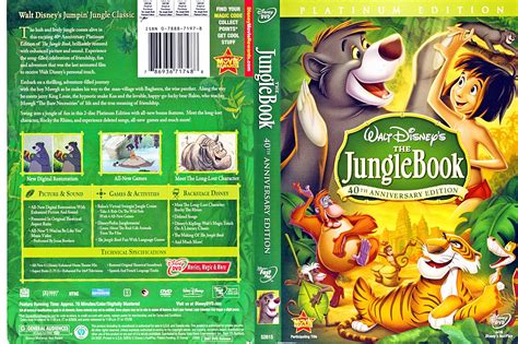 Walt Disney DVD Covers - The Jungle Book: 2 Disc Platinum Edition - Walt Disney Characters Photo ...