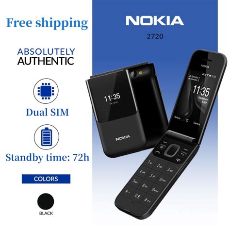 Nokia 2720 Flip Phone 2g Version Dual Card Gsm Quad-Band Phone Flip Old ...