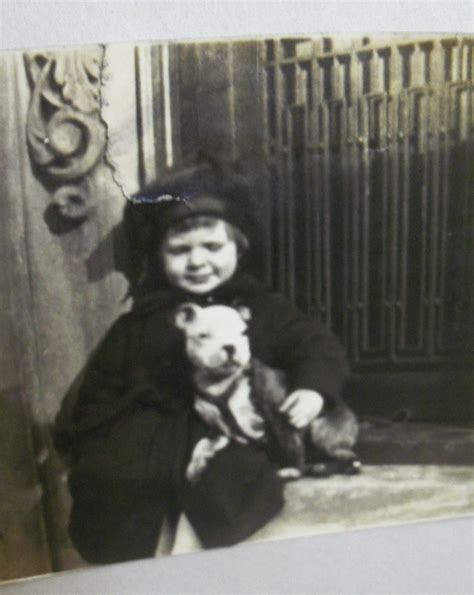 Victorian Girl with Bull Breed Puppy | Little girl holding h… | Flickr