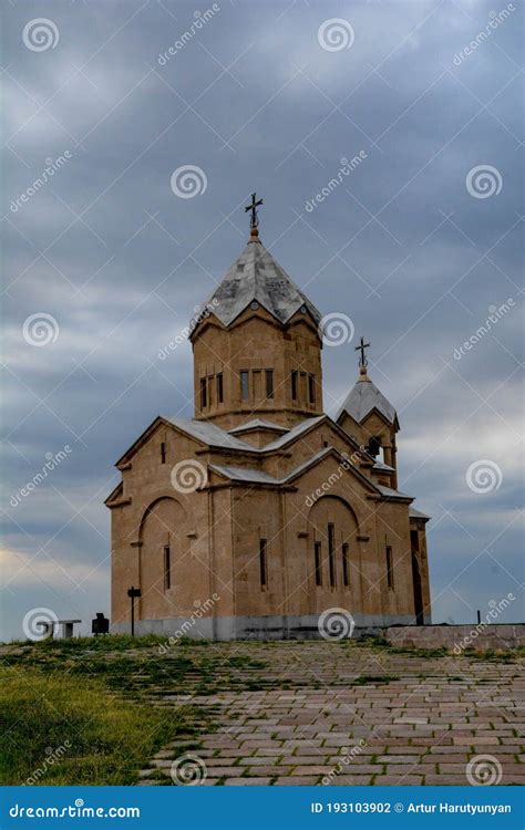 The Armenian Apostolic Church and the Cross Stock Photo - Image of arch ...