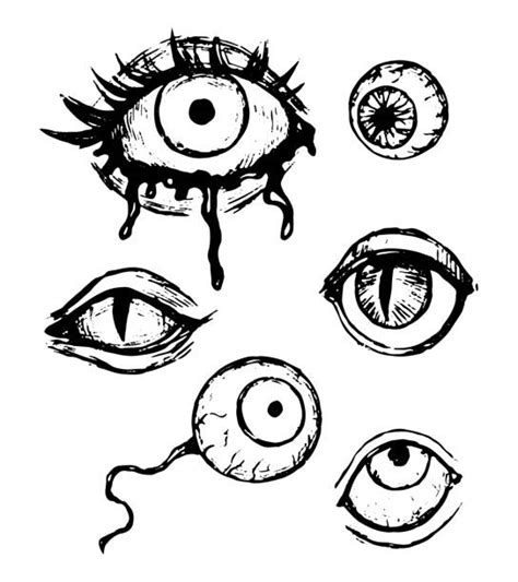 Scary Eye Drawings