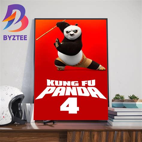 Kung Fu Panda 4 2024 Official Poster Home Decor Poster Canvas - Byztee