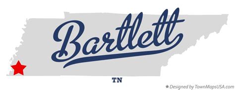 Map of Bartlett, TN, Tennessee