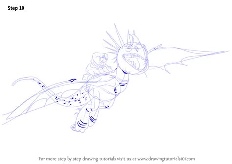 Learn How to Draw Stormfly from How to Train Your Dragon (How to Train Your Dragon) Step by Step ...