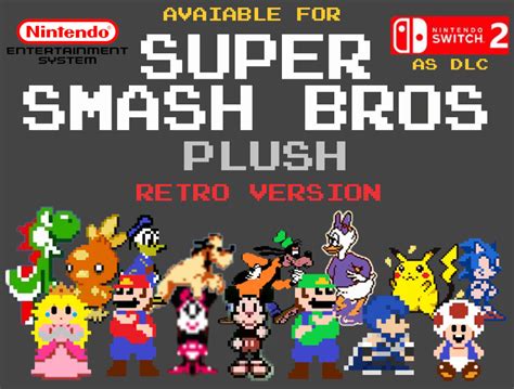 SUPER SMASH BROS PLUSH RETRO VERSION (NES) by Bigreatmario-II on DeviantArt