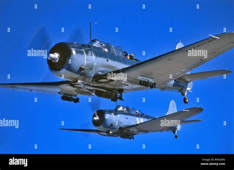 WWII Douglas SBD Dauntless Dive Bomber Stock Photo - Alamy