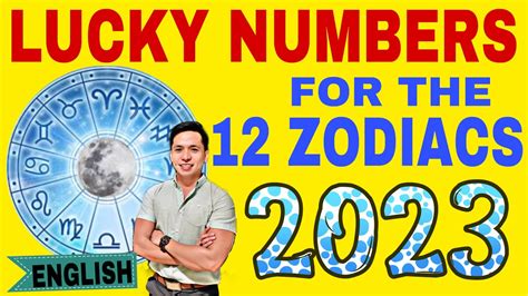 LUCKY NUMBERS FOR 2023 BASED ON YOUR CHINESE ZODIAC | ENGLISH - YouTube