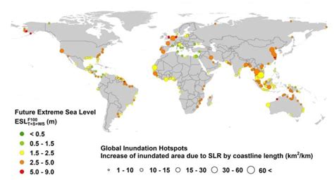 Niveau des mers : un modèle prédit une inondation globale des zones ...