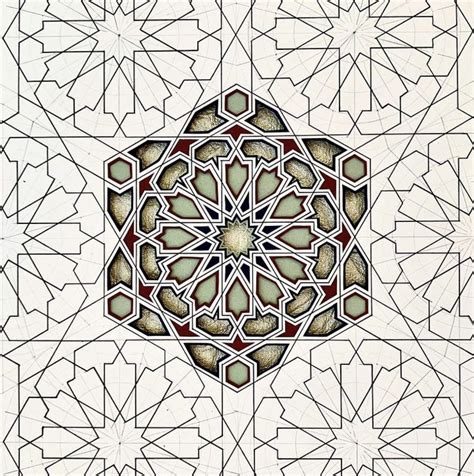 Artists reinterpreting geometric patterns - a distinguishing feature of Islamic art