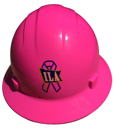 ILA Ribbon Pink Out Awareness Hard Hat | ILA Cool Gear