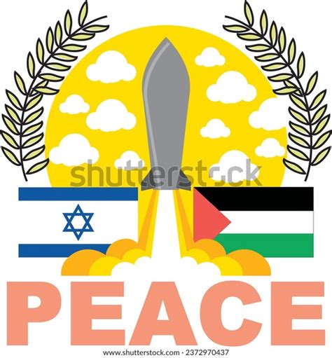 Gazapalestineoctober 10 2023israel Palestine Flag Peace Stock Vector ...