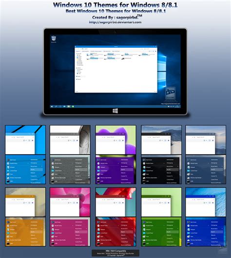 Windows 10 Themes for Win 8/8.1 Final by sagorpirbd on DeviantArt