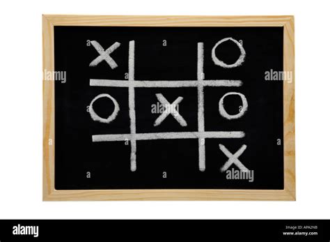 Wooden noughts and crosses game Cut Out Stock Images & Pictures - Alamy