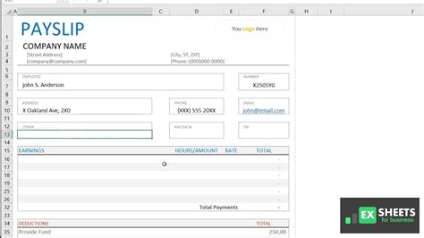 Payslip Template Excel Templates Payroll Template Invoice Layout - Riset