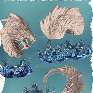 Leviathan Sea Monster Dnd Miniature RPG Mini Without Base. Escala 32mm ...