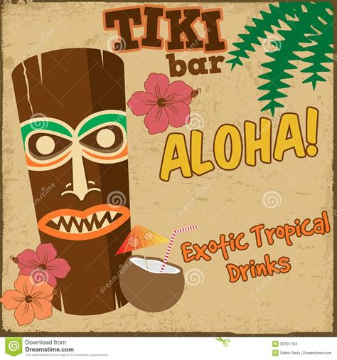 Printable Tiki Bar Sign | Tiki bar, Free art prints, Vintage posters