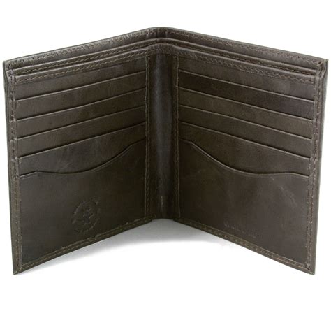 Hammer Anvil Mens Leather Wallet Bifold Hipster 2 Bill Sections Oversized Square | eBay