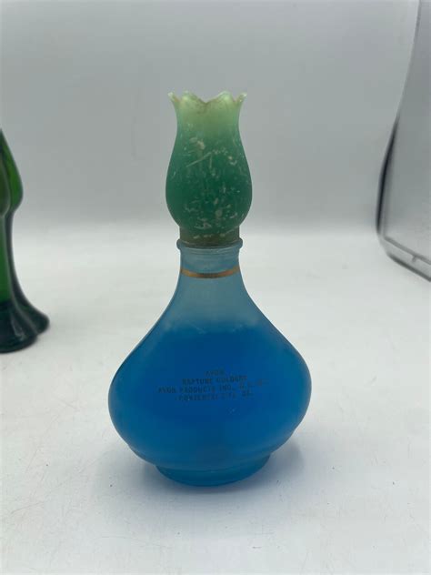 1960s Avon Bottles With Contents Blue Rapture Cologne and - Etsy