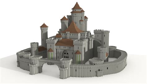 Minecraft Medieval Castle Schematic