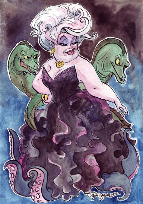 Ursula... wish i was this talented to do some sort of disney watercolor | Disney fan art, Disney ...