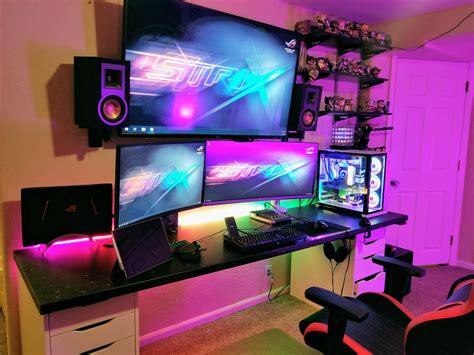 RGB is still cool right? | Gaming room setup, Video game room design, Room setup