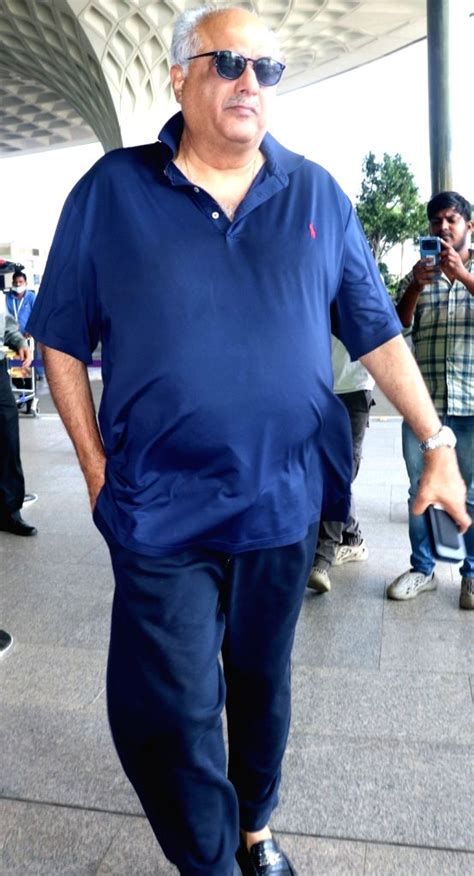 : Mumbai:Film producer Boney Kapoor Spotted at Mumbai Airport