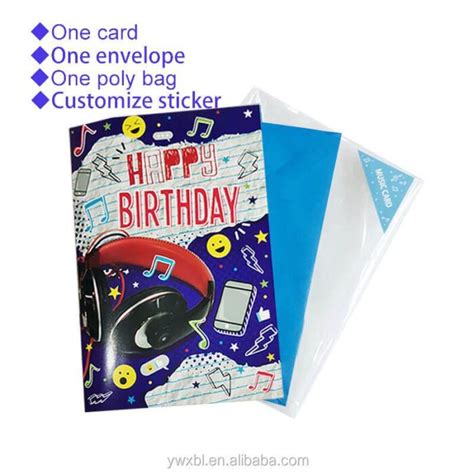 Personalized Singing Birthday Greeting Cards with Music - FUNTEK