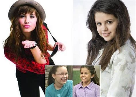 ulitxyle: pics of selena gomez and demi lovato on barney