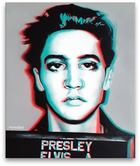 Elvis Presley painting - stonedart