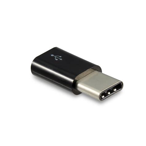 USB micro-B to USB-C Adapter (Black) | Buy in Australia | CE06430 | Core Electronics