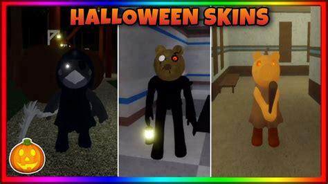 *ALL* PIGGY HALLOWEEN SKINS GAMEPLAY + SECRET SKIN | CROVE, PUMPIGGY ...