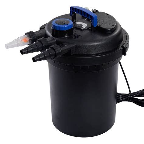 Pond Pressure Bio Filter 4000GAL W/ 13W UV Sterilizer Light 10000L Koi Water - Home & Garden ...