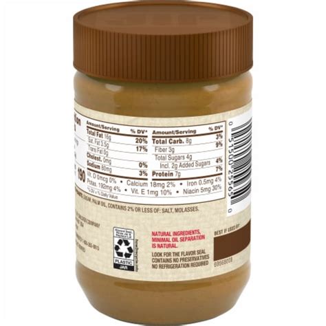 Jif Natural Creamy Peanut Butter, 16 oz - Metro Market