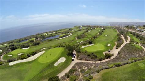 Palos Verdes - June, 2014: Aerial Video Of The Trump Golf Course. Stock ...