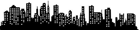 Cityscape Silhouette Transparent PNG Clip Art