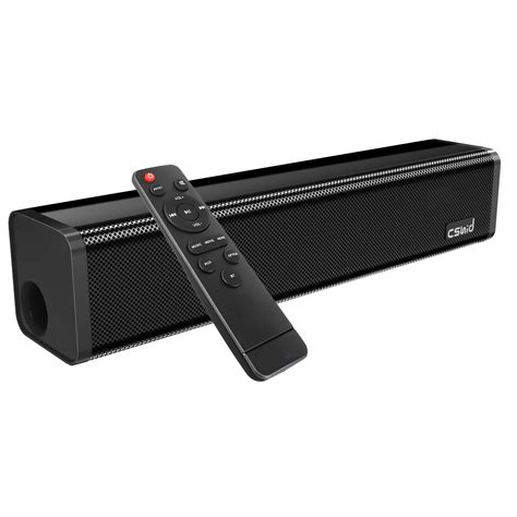 17 Inch Bluetooth Soundbar for TV, Wireless&Wired Sound Bar 3D Surround ...