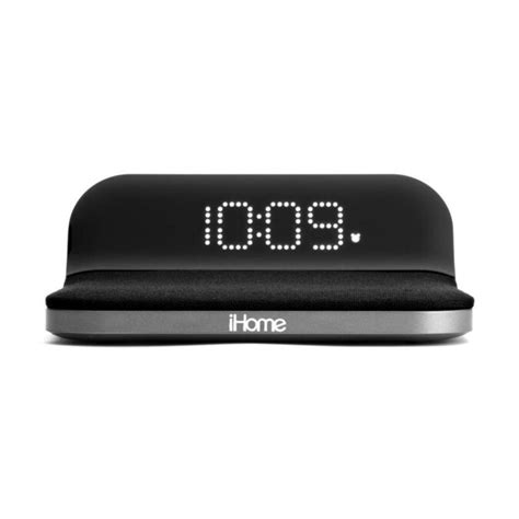 iHome iHome Compact Alarm Clock with Qi Wireless Charging and USB ...