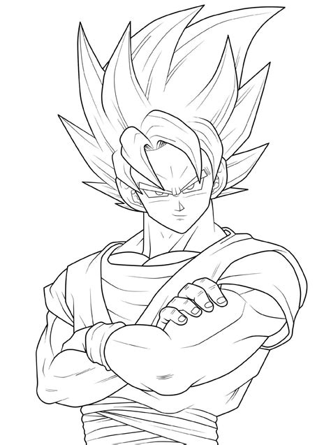 Super Saiyan Goku Ultra Instinct Dragon Ball Z Coloring Pages ...