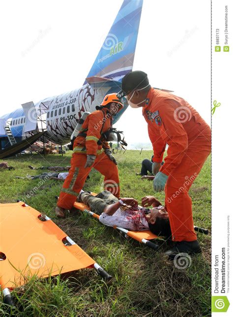 Plane crash simulation editorial stock photo. Image of java - 68837173