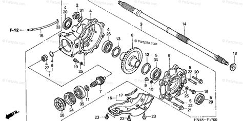 Honda ATV 2005 OEM Parts Diagram for Final Driven Gear | Partzilla.com