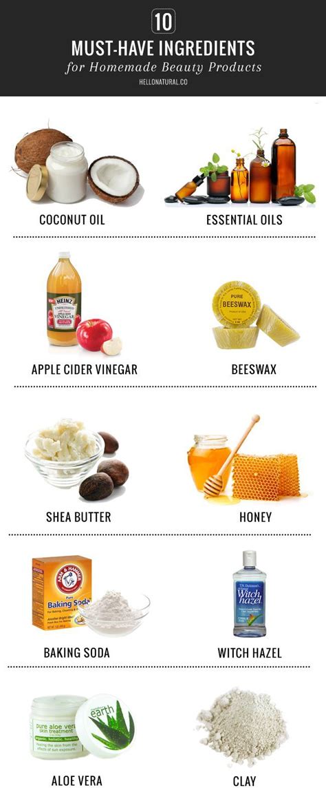 10 Must-Have Ingredients for Homemade Beauty Products (Hello Glow ...