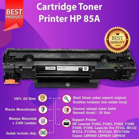 Jual Compatible Toner Cartridge HP CE285A 85A Canon 325, Printer HP Laserjet P1102 M1132 M1212 ...