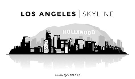 Los Angeles Skyline Illustration Vector Download