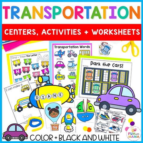 Transportation Activities Pack - Fun with Mama Shop