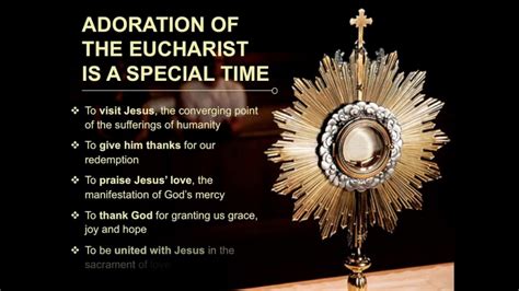 Adoration of the Eucharist | Saint Michael Parish